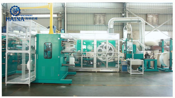 WED Guiding System 95 Tons Lady Menstrual Pad Making Machine